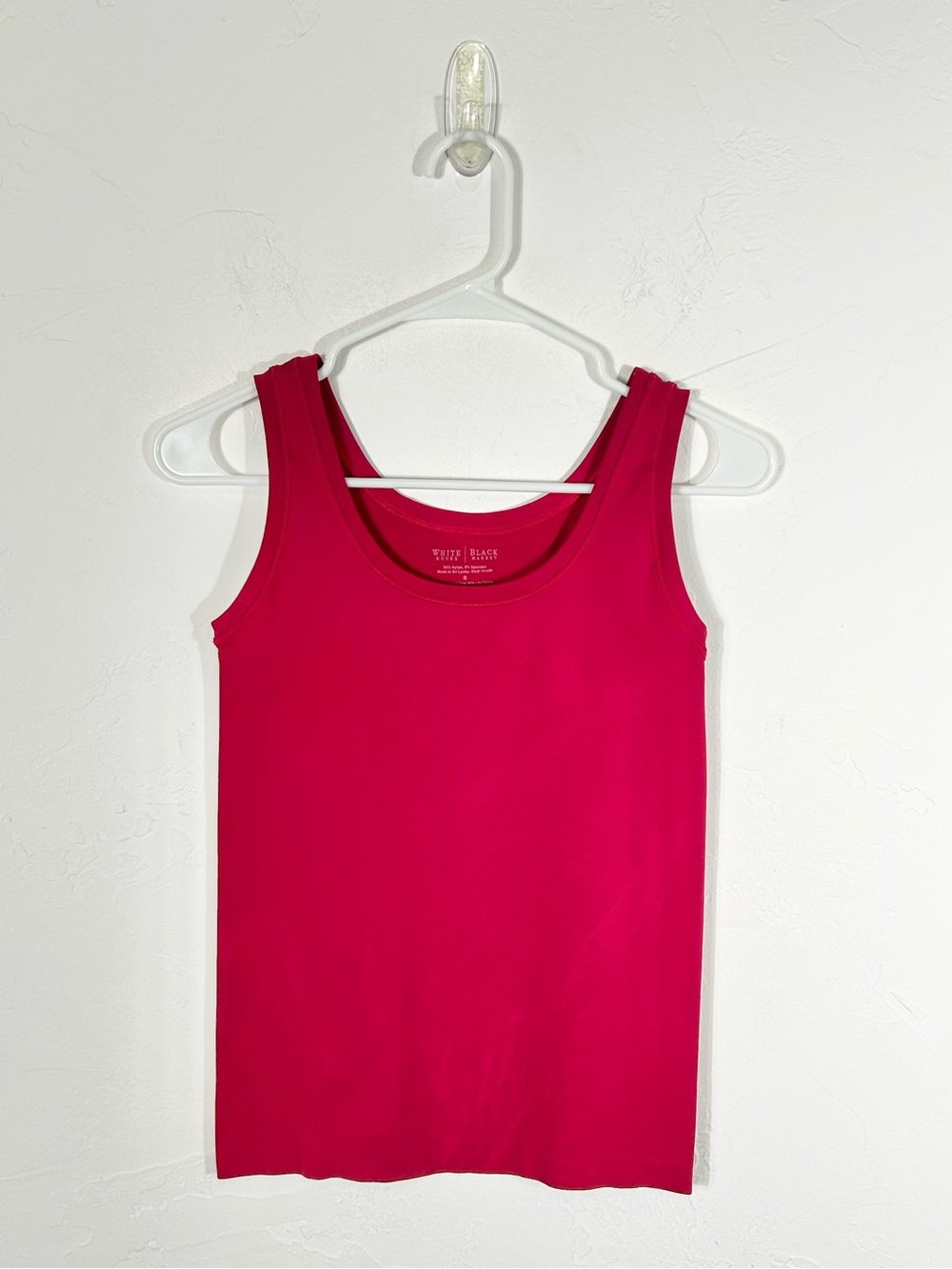 White House Black Market Red Scoop Neck Essential Tank Top Cami Small